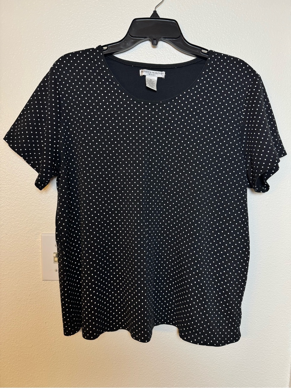 Rebecca Malone Polka Dot Top 2X